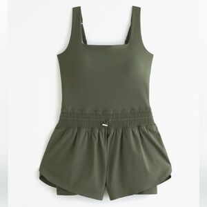 Abercrombie & Fitch Olive Green Jumpsuit
